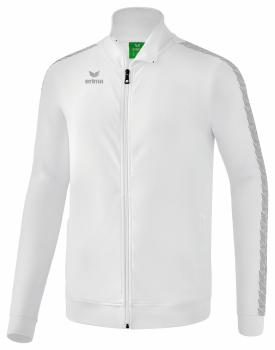 ESSENTIAL TEAM Tracktop Jacke Kinder - weiß/monument grey