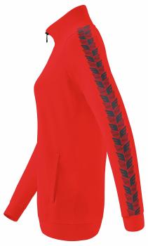 ESSENTIAL TEAM Tracktop Jacke Damen - rot/slate grey
