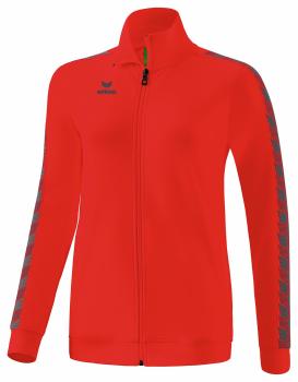 ESSENTIAL TEAM Tracktop Jacke Damen - rot/slate grey