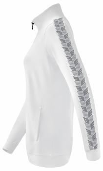 ESSENTIAL TEAM Tracktop Jacke Damen - weiß/monument grey