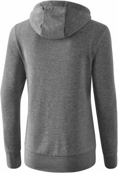 Kapuzensweat Damen - grau melange