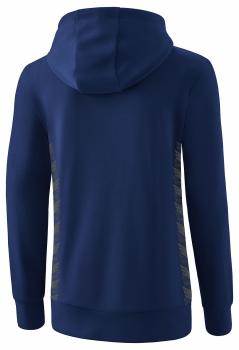Preview: ESSENTIAL TEAM Kapuzensweat Damen - new navy/slate grey