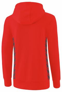 Preview: ESSENTIAL TEAM Kapuzensweat Damen - rot/slate grey