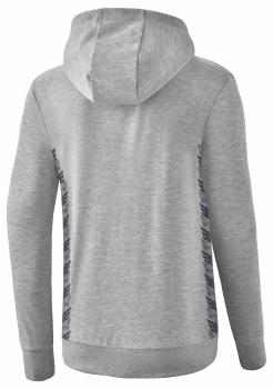ESSENTIAL TEAM Kapuzensweat Damen - hellgrau melange/slate grey