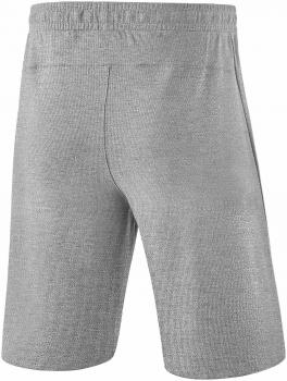 ESSENTIAL Sweatshorts - hellgrau melange/schwarz