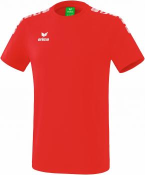 ESSENTIAL 5-C T-Shirt - rot/weiß