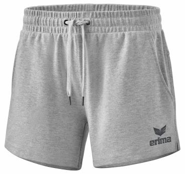 ESSENTIAL TEAM Sweatshort Damen - hellgrau melange