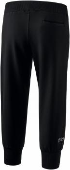 Preview: 3/4 Sweathose mit Bündchen Damen - schwarz