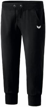 3/4 Sweathose mit Bündchen Damen - schwarz