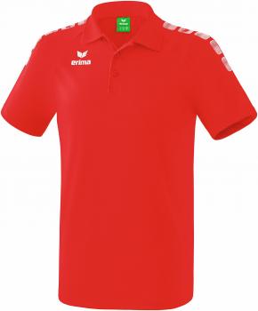 ESSENTIAL 5-C Polo - rot/weiß