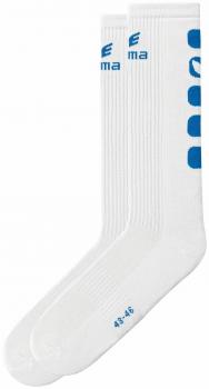 CLASSIC 5-CUBES Socken LANG - weiß/new royal