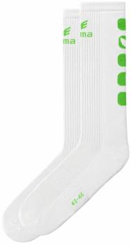 CLASSIC 5-CUBES Socken LANG - weiß/green