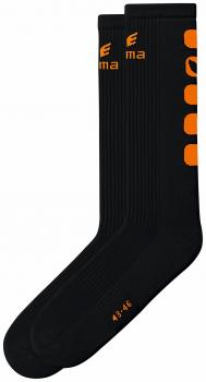 CLASSIC 5-CUBES Socken LANG - schwarz/orange