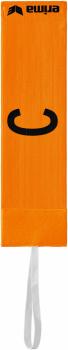 KAPITÄNSBINDE MIT KLETT - neon orange