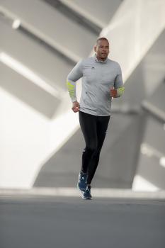 RACE LINE 2.0 RUNNING JACKE Herren - grau melange