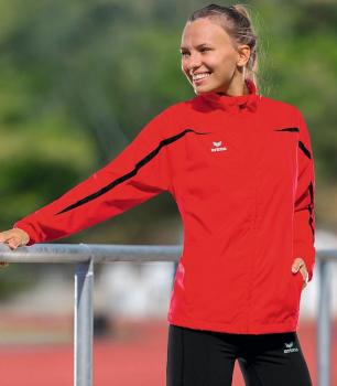 LA Laufjacke DAMEN, rot/schwarz