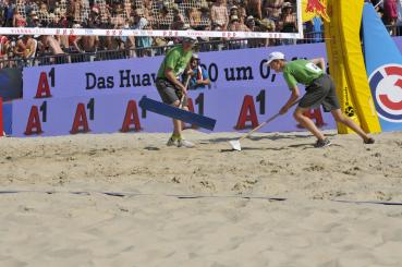 PROFI Sandschieber ALU mit Holzstiel