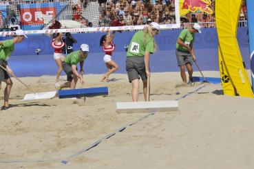 PROFI Sandschieber ALU mit Holzstiel