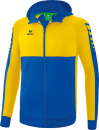 SIX WINGS Trainingsjacke mit Kapuze Kinder - new royal/gelb