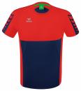 SIX WINGS T-Shirt Kinder - new navy/rot