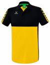 SIX WINGS Poloshirt - gelb/schwarz